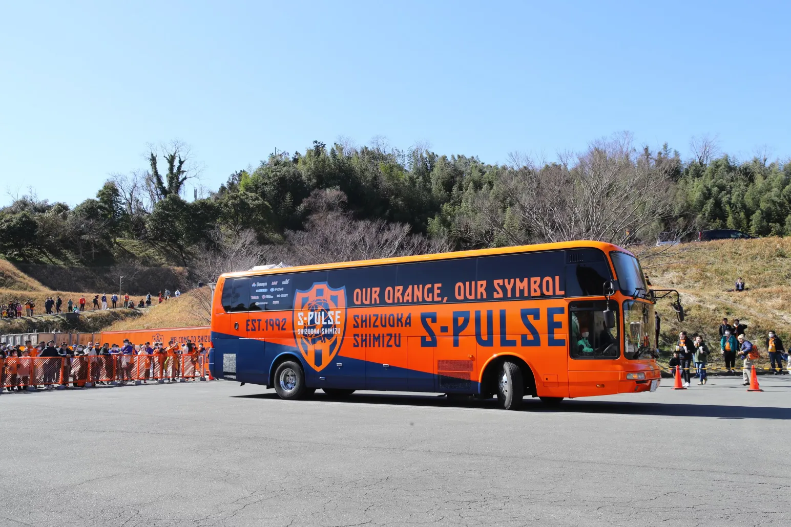 S-PULSE　清水エスパルスクラウドファンディング クラウドファンディング】選手バスデザイン案決定 ＆ 支援者様